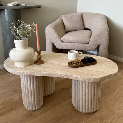 TABLE BASSE TRAVERTIN BARBARA
