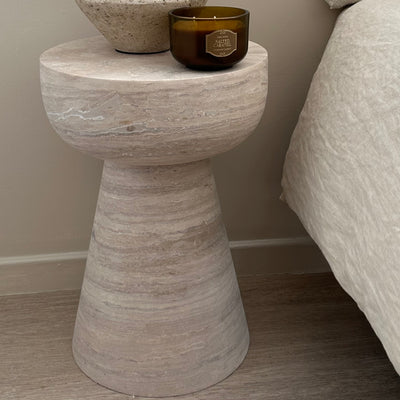 TABLE D’APPOINT TRAVERTIN LIVIA