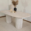 TABLE A MANGER TRAVERTIN ZOA